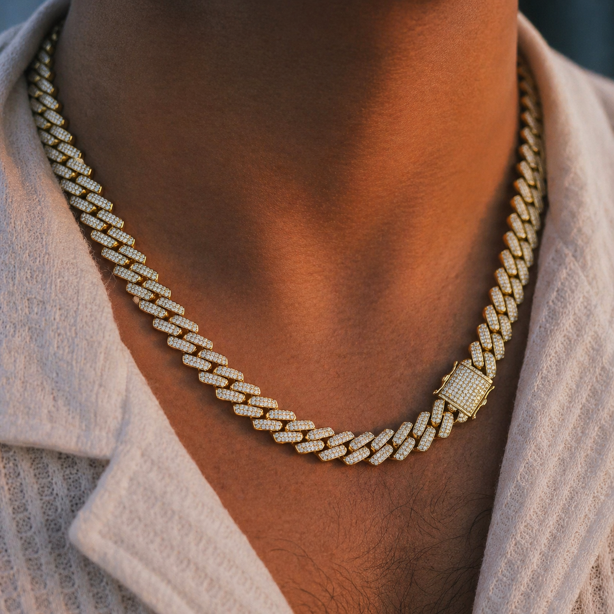 Cubana con baño de oro 18K