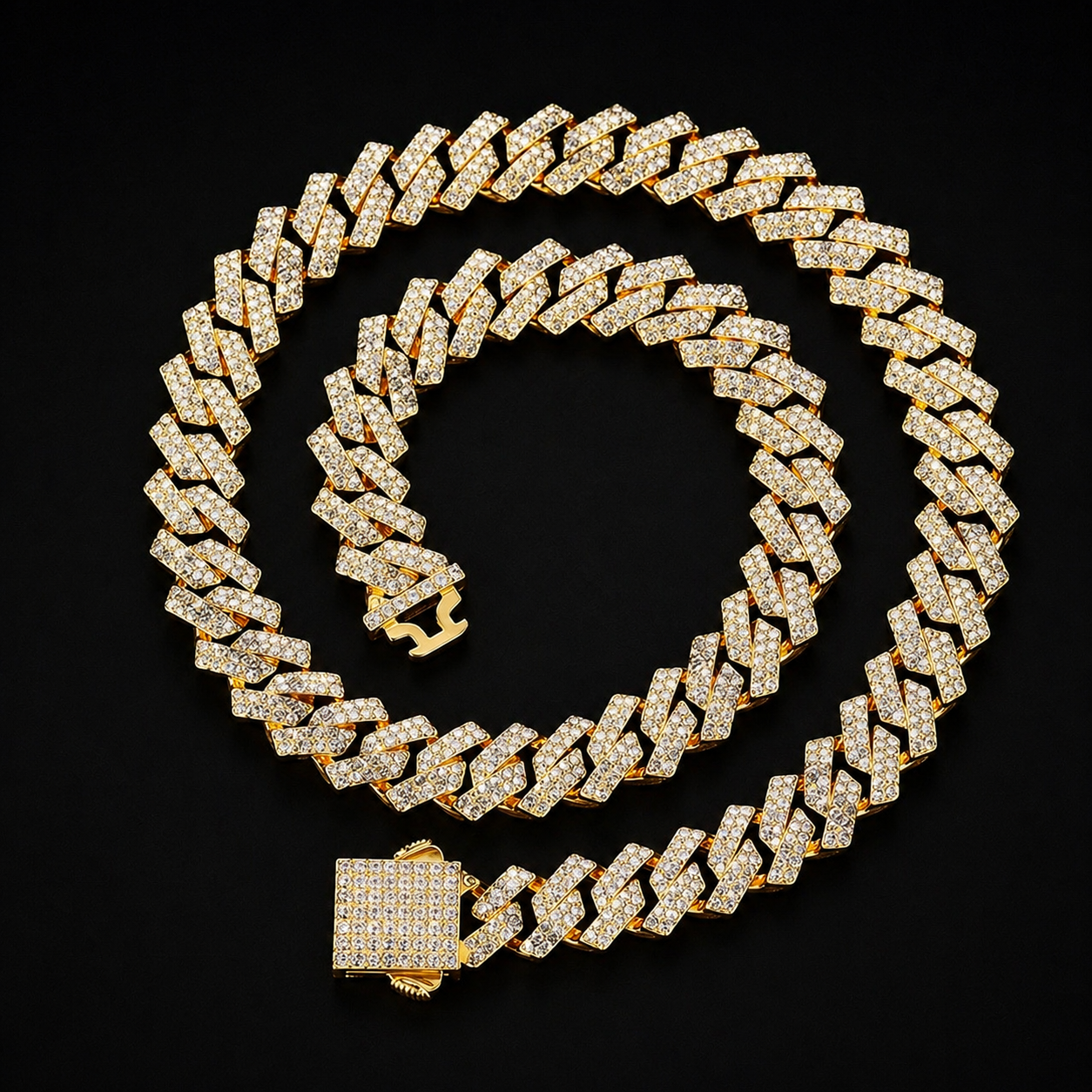 Cubana con baño de oro 18K