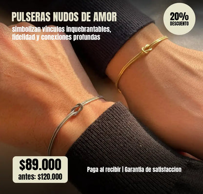 Pulseras nudos de amor