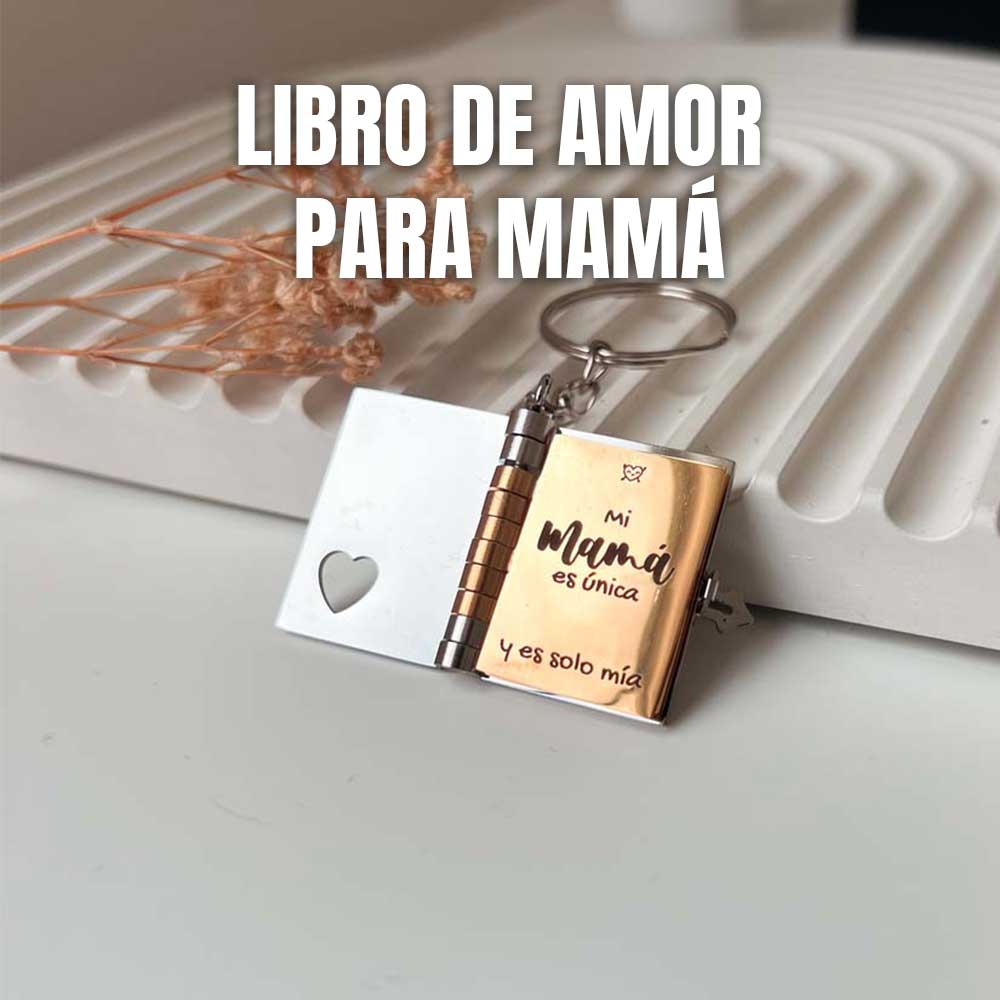 Llavero libro de amor para mamá