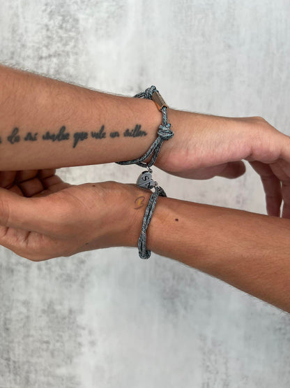Pulseras de conexión imantadas personalizadas para pareja