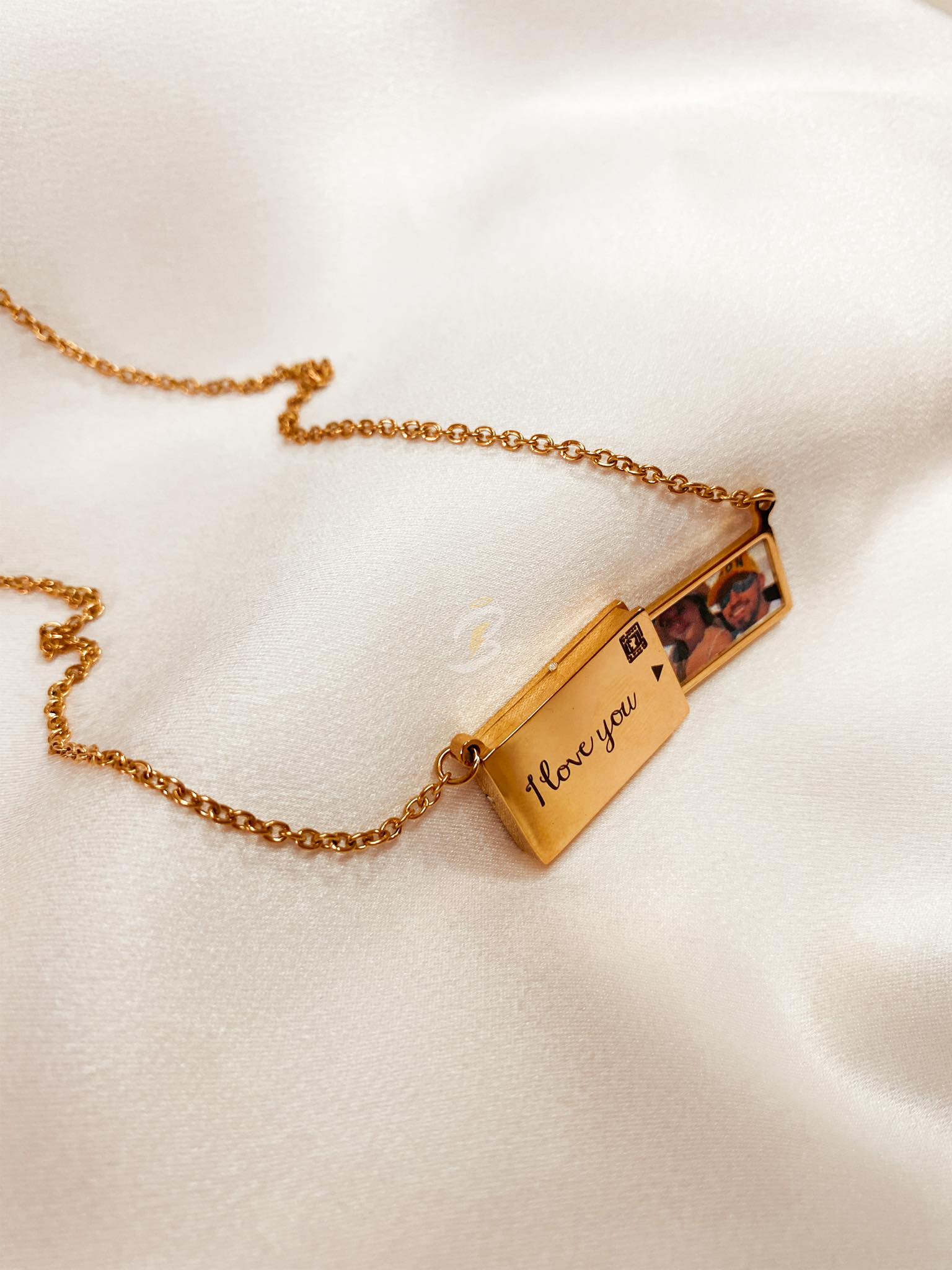 Collar con tu foto favorita deslizable no