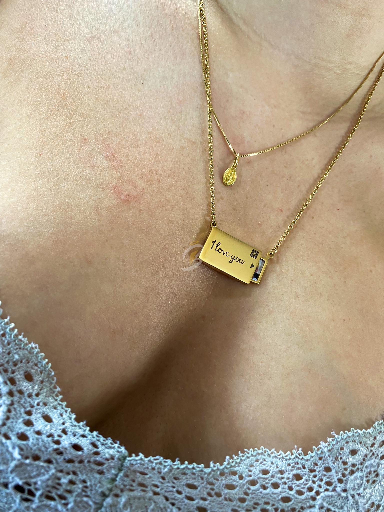 Collar con tu foto favorita deslizable no