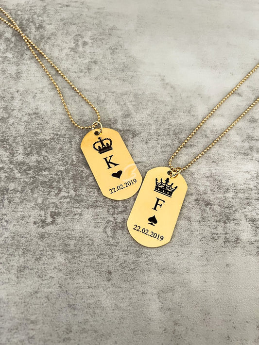 Collares personalizados para parejas o amigos