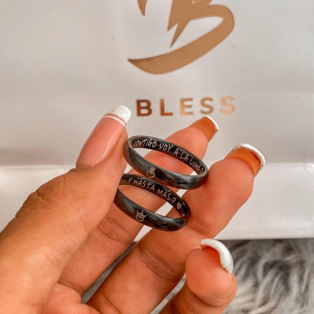 Anillos para pareja personalizados a tu gusto BLESS Accesorios