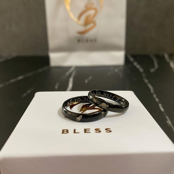 Anillos para parejas personalizados new arrivals