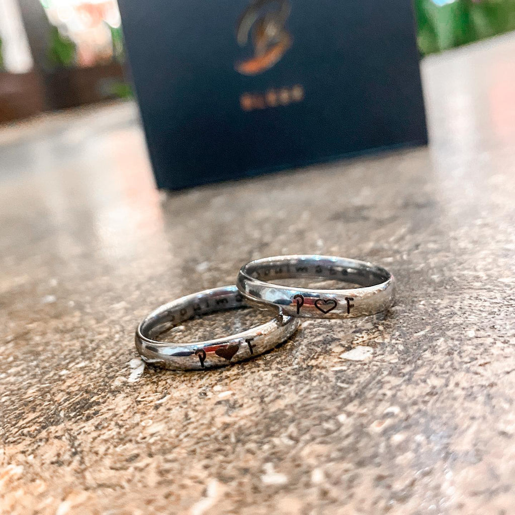 Anillos para pareja personalizados a tu gusto